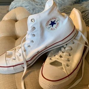 Converse White Hi Tops in Great Condition!